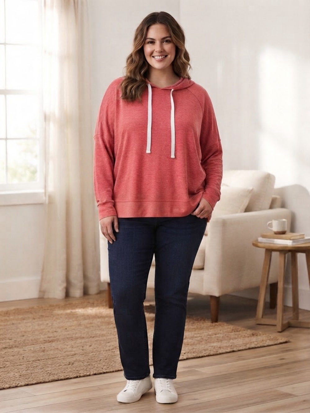 NWT Colsie Stadium Red Hoodie size 1X.